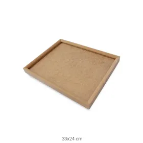 PA219 Küçük Dikdörtgen Çıta Pano Ahşap Boyanabilir Obje